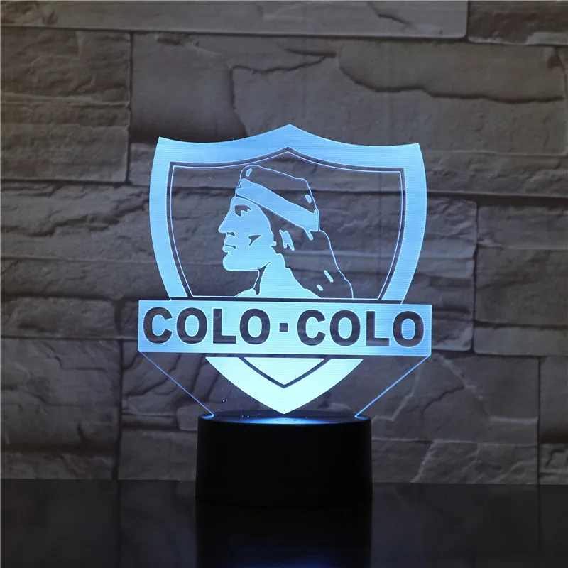 Colo-Colo футбол 3D светодиодный USB лампа Акриловая Новинка рождественское освещение подарок RGB сенсорный пульт дистанционного управления игрушки дропшиппинг