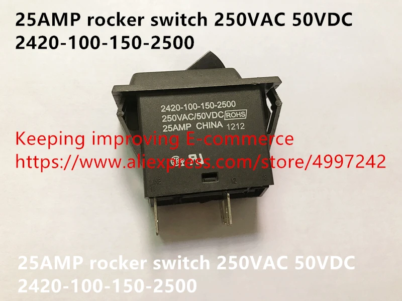 Original Novo Rocker Switch 250vac 50vdc 2420-100-150-2500 100% 25amp