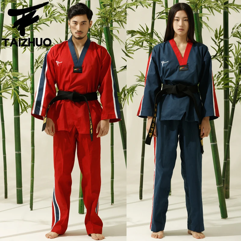 5 colors Taekwondo uniforms adult Taekwondo training wear long sleeved
