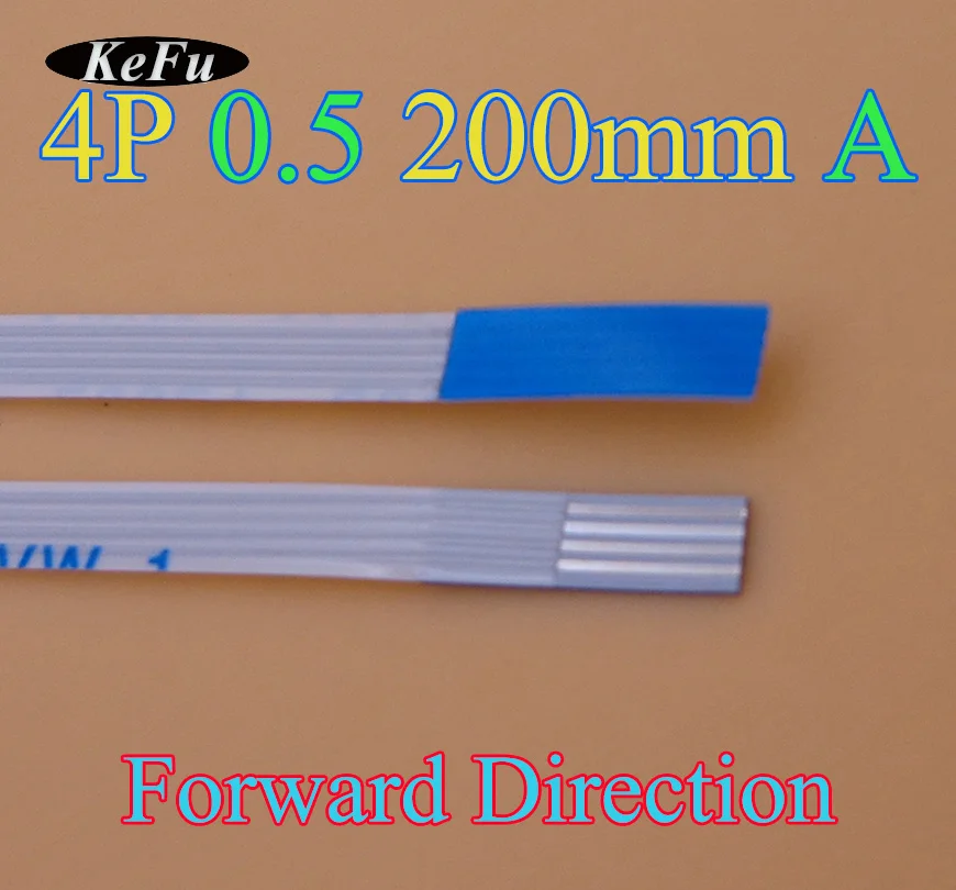 5X New FFC FPC 4pin flat flexible cable 0.5mm pitch 4 pin Forward