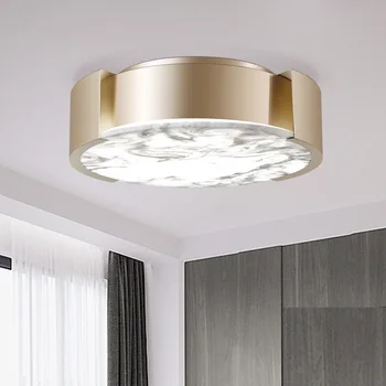 

DOXA Bedroom Study Ceiling Lighting Fixtures Iron Round LED Ceiling Lights Yellow And White Lamps For Living Room Modern Plafon