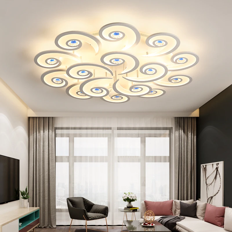 

Modern led ceiling lights for office living bedroom Study Room with remote control acrylic surface mounted LED Ceiling lamp