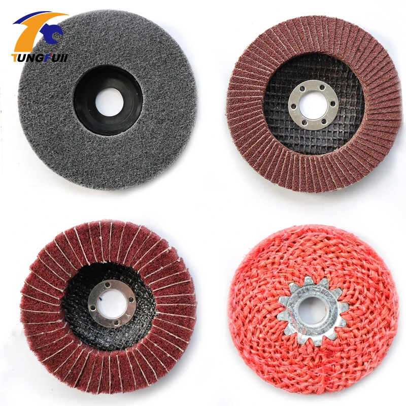 

Tungfull drill attachment 4 in 1 Angle Grinder Tools for Metal Finish Coarse to Fine Polishing Abrasive Grinding Disc In Stock