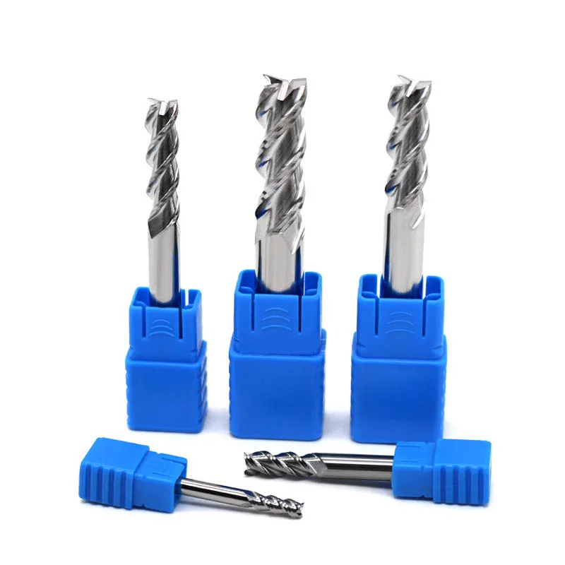 

Milling Cutter Alloy Coating Tungsten Steel Tool For Aluminum Metal CNC Maching 3 Flute Blade Endmills HRC 50 Top Router Bits