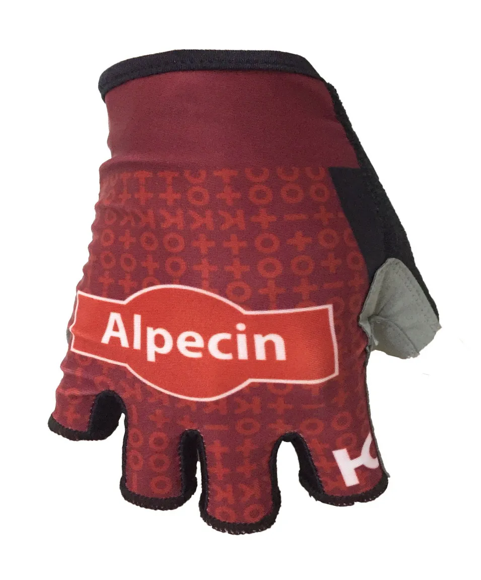 Катюша ALPECIN PRO Team, одна пара спортивных полупальцев, перчатки для велоспорта, Джерси, перчатки для горного велосипеда, велосипедные Гелевые перчатки