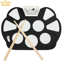 W758 Digital Portable 9 Pad Musical Instrument Electronic Roll-up Drum Kit