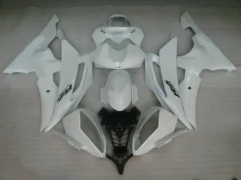

100%NEW Full white fairings for Yamaha YZF-R6 08-09 YZF R6 08 09 YZF 600 R6 2008 2009 #W811 fairing parts +7gifts