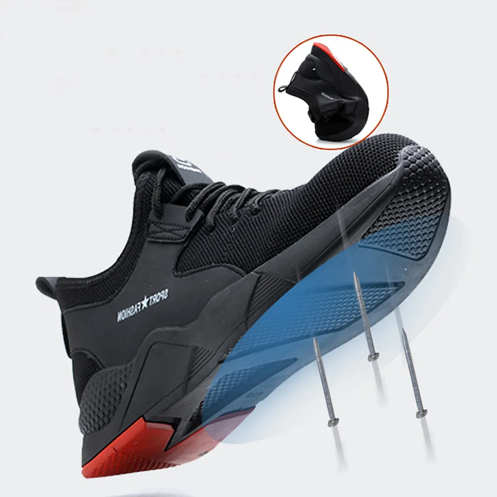 

Sneakers 2020 Mens Women Work Steel Toe Caps Sport Walking Anti-nail Running Sneakers Safety Shoes Running Shoes Casual Shoes