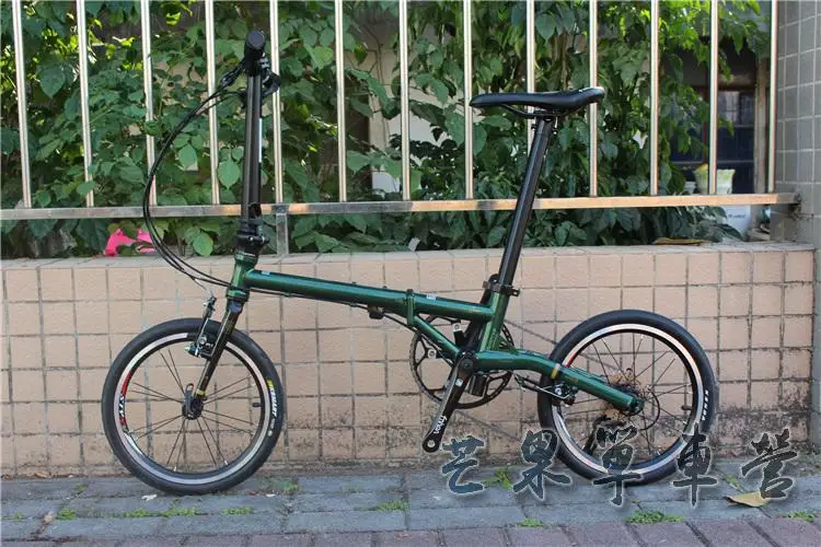 Best Fnhon CR-MO Steel Folding Bike 16" Minivelo Mini velo Bike Urban Commuter Bicycle overall bike V Brake 9 Speed 35 Best Fnhon CR-MO Steel Folding Bike 16" Minivelo Mini velo Bike Urban Commuter Bicycle overall bike V Brake 9 Speed 35