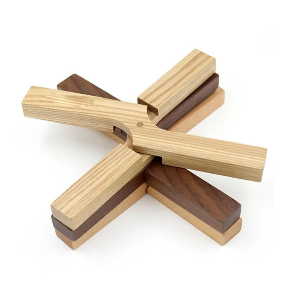 Wooden hot pads, potholders, heat protection, Fish shape pads, Easy to