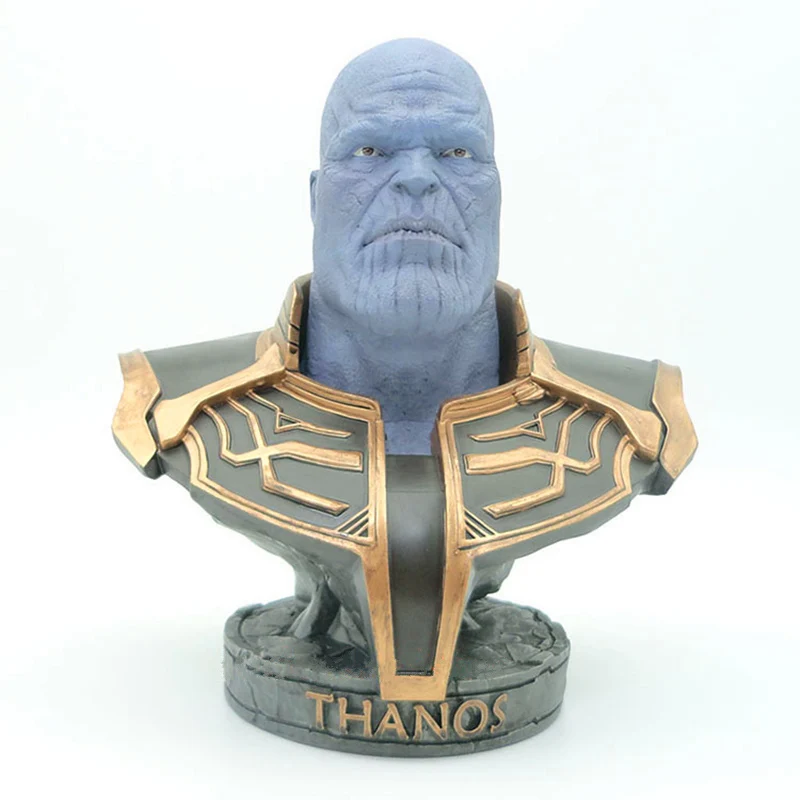 

The Avengers: Infinity War Megamind Thanos Bust bust Casual Edition Resin Action Figure Collectible Model Toy Box-Packed 18cm