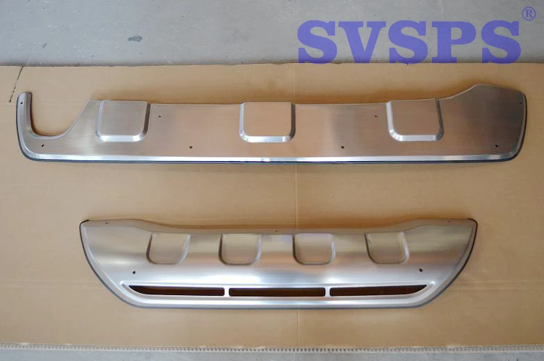 High Quality Tuning Parts Stainless Steel Front Rear Bumper Protector Guard Skid Plate For