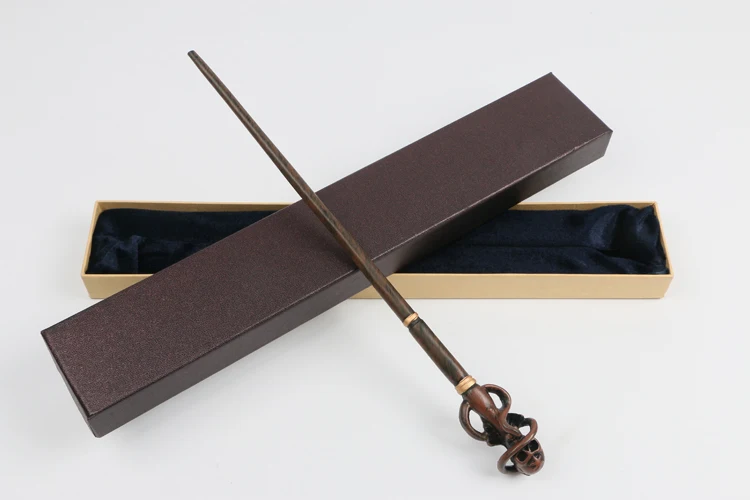 

Newest Colsplay Metal Core Newest Quality Deluxe COS DEATH EATERS Magic Wands/Stick with Gift Box Packing Harry Potter