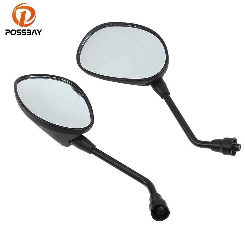 Buy POSSBAY Black 8mm 10mm Motorcycle Mirror Motorbike