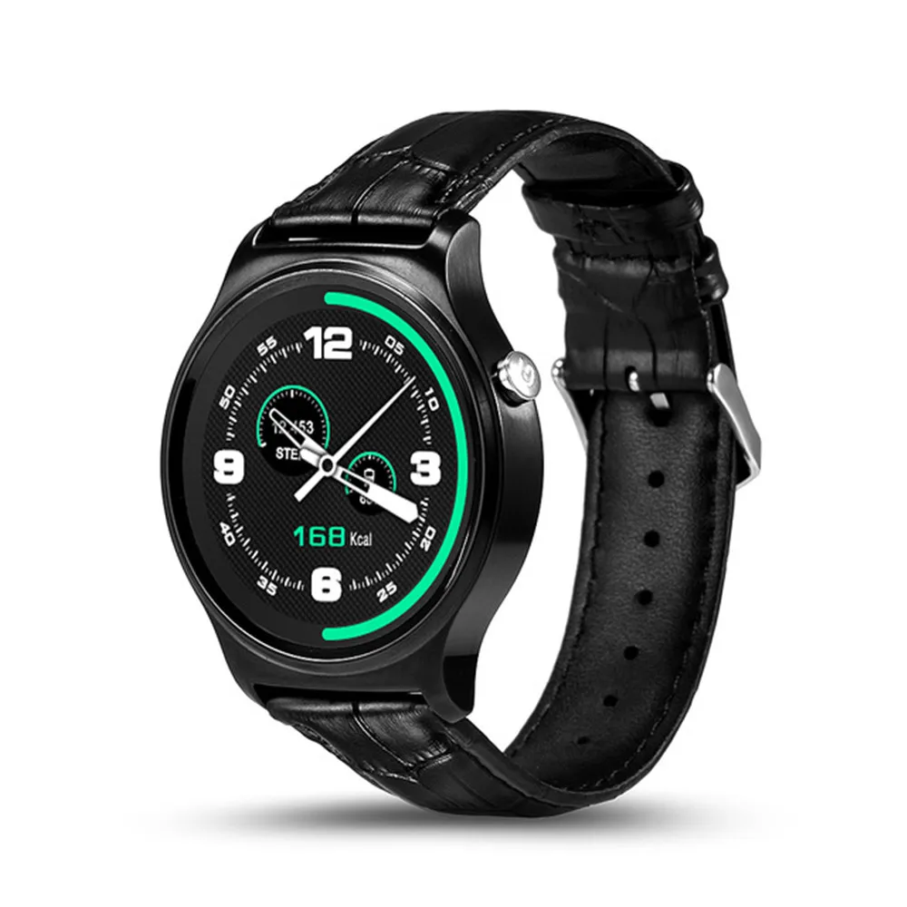 

GW01 Smart Watch Bluetooth 4.0 SmartWatch Heart Rate Monitor For Android 4.3 iOS 7 IPS Round Screen Life Water Resistant