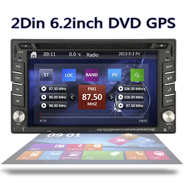 omvatten engel bezig in console 2 Din car pc radio DVD GPS navigation Auto Player 2din Car audio  gps unit Radio Player Free Map built-in Bluetooth - AliExpress