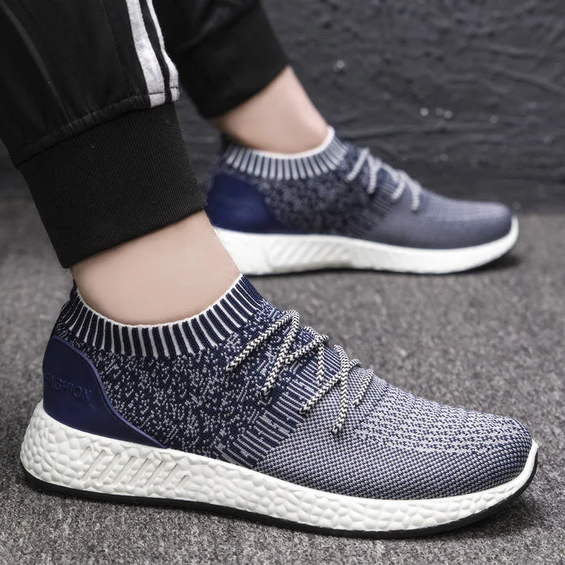 

Men Casual Shoes Fashion Lightweight Lace-Up Man Sneakers Spring Breathable Male Footwear Lace-up Outdoor \ Socks shoes
