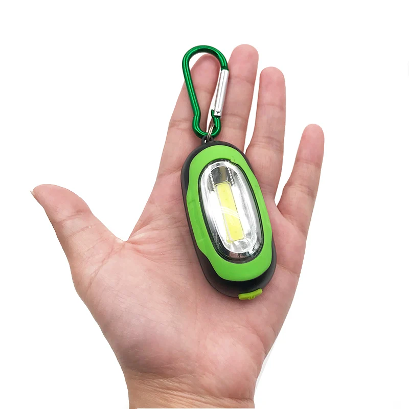 

COB LED Flashlight Light 3-Mode Mini Lamp Key Chain Ring Keychain PVC Lamp Torch Keyring Repair lights With magnet battery