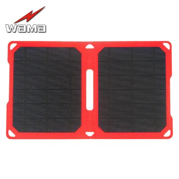 

1x Wama Foldable Camouflage Charger 10W Solar Panels for Power Bank Dual-USB Output Outdoors IPX5 Waterproof