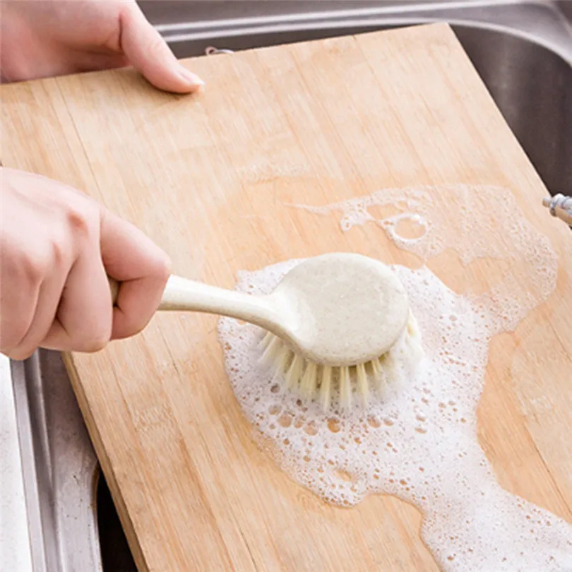 Stocked Eco-Friendly Cleaning Brush Kitchen Multifunction Kitchen Cleaning Brush Long Handle Dish Washing Brush  (8)