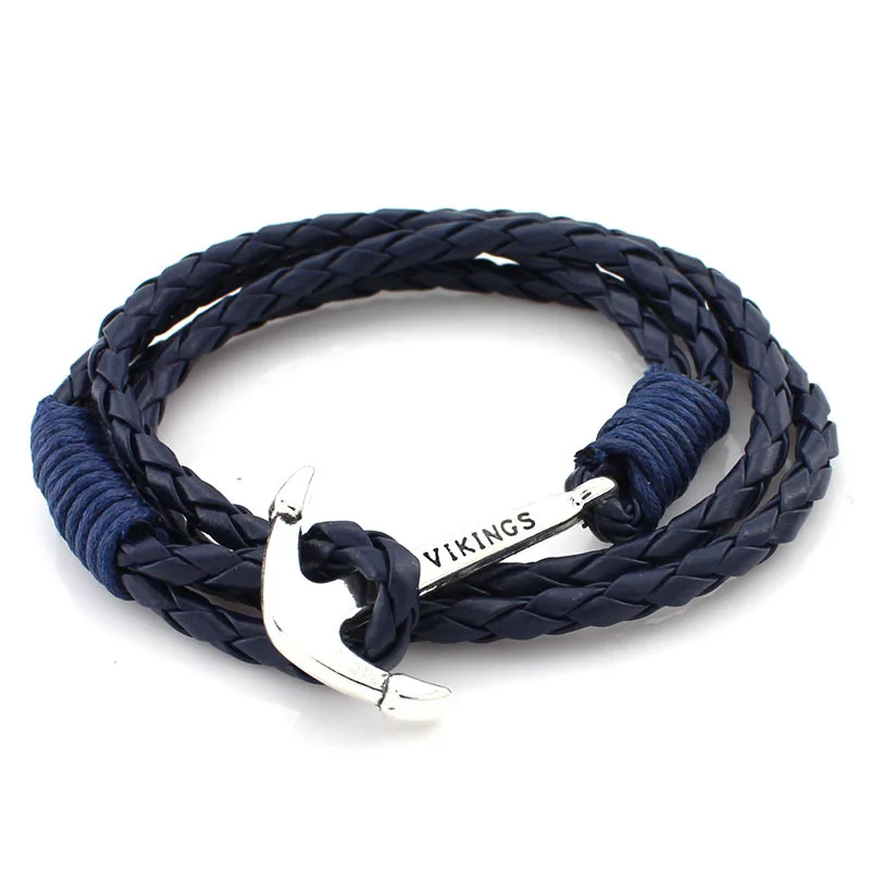 2016 Multi layers Retro Vikings Bracelets Fashion Jewelry Leather