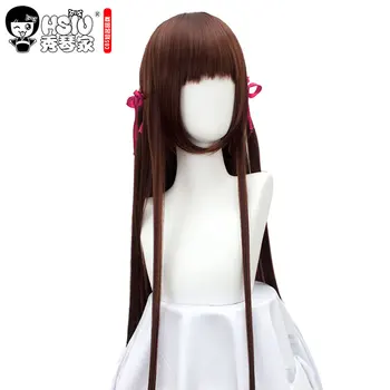 

HSIU Tohru Honda Cosplay Wig Anime Game FRUITS BASKET girl Long Straight Brown Wigs Costume Halloween Party Fiber synthetic wig