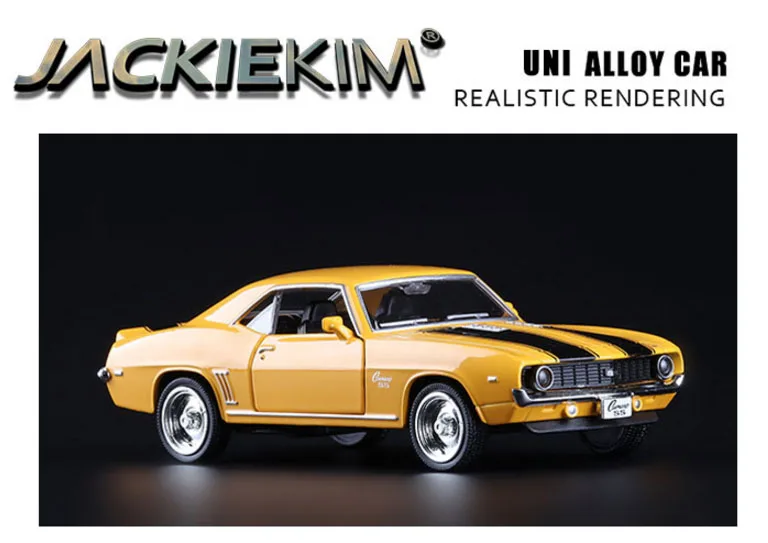 Совершенно RMZ City 1/36 масштаб Chevrolet Camaro SS(1969) металлическая литая под давлением Модель автомобиля игрушки с вытягиванием назад автомобиль игрушка для детей Подарки