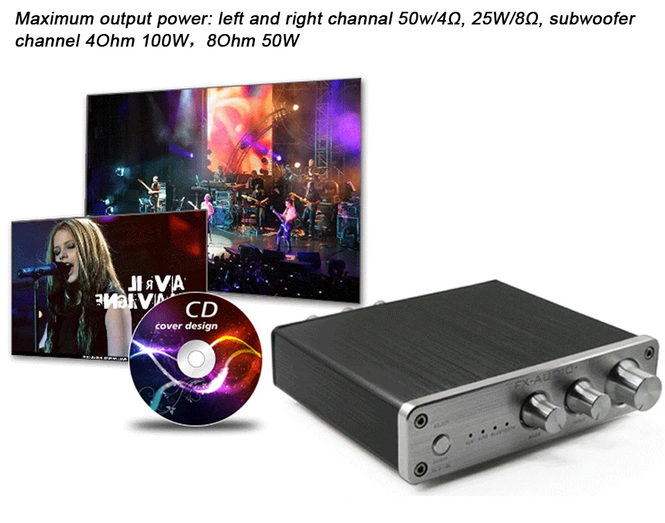 Fx-аудио XL-2.1BL TPA3116D2 NE5532 HIFI аудио высокой мощности Bluetooth 4,0 CSR8635 мультимедиа цифровой усилитель 50x2 Вт+ 100 Вт