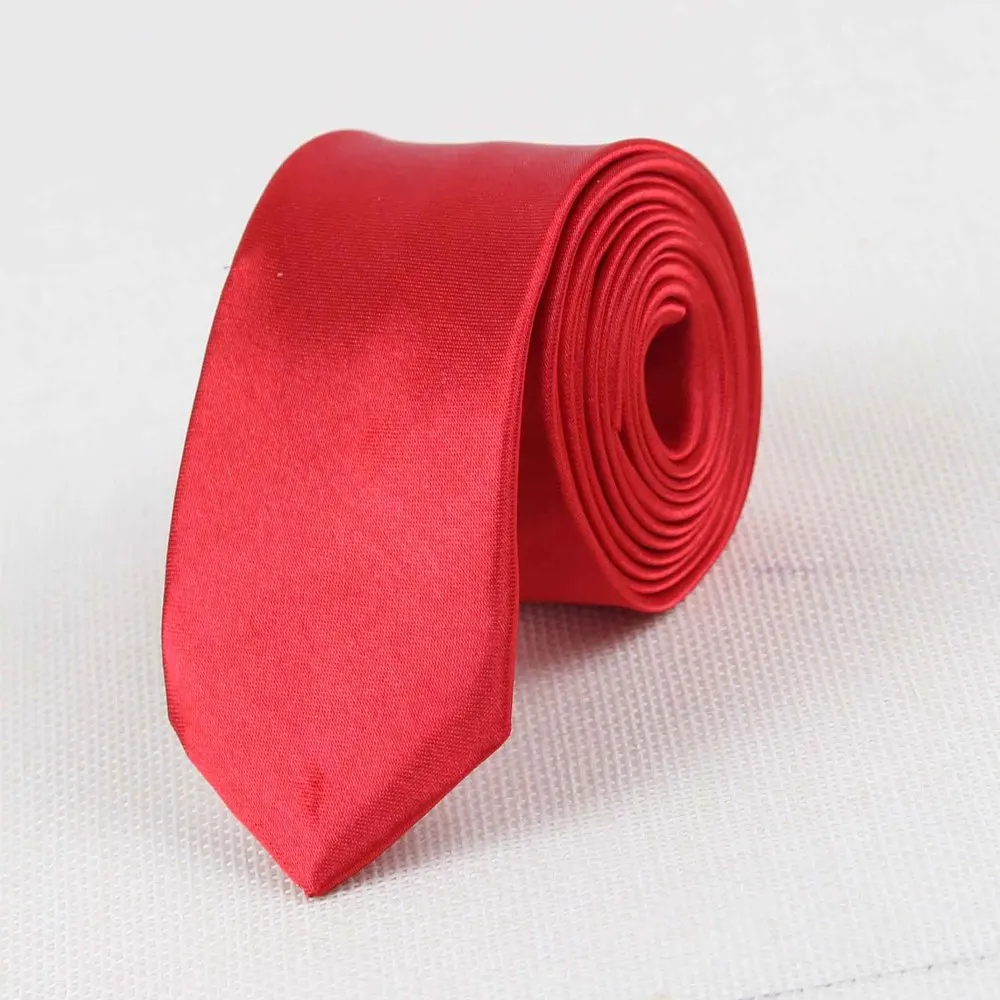 Для мужчин модные галстуки строгий галстук одноцветное чисто классические Цвет плотная тонкий галстук малые Галстуки дизайнерский галстук - Цвет: 3
