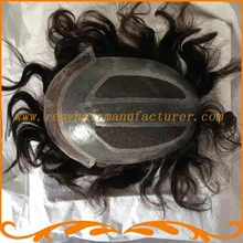 Mens hair pieces base 8*10inch full swiss lace invisible knot straight wave 100% Indian hair mens wigs toupee looks very natural