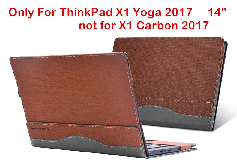 Съемный чехол для lenovo ThinkPad X1 Yoga 14 дюймов чехол для ноутбука сумка для ноутбука планшет из искусственной кожи защитный чехол Подарок - Цвет: brown