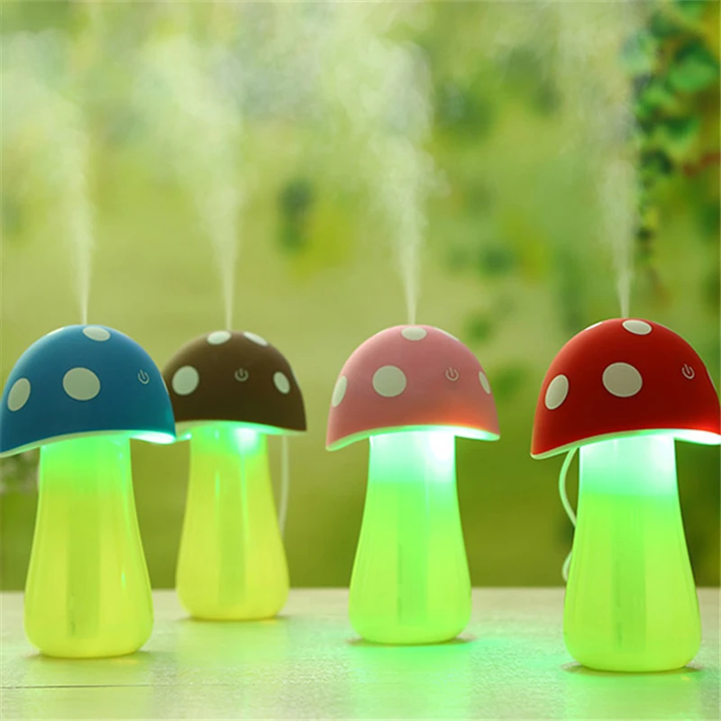 Mini Mushroom font b Lamp b font Humidifier Portable USB Air Humidifier Purifier Water Bottle with