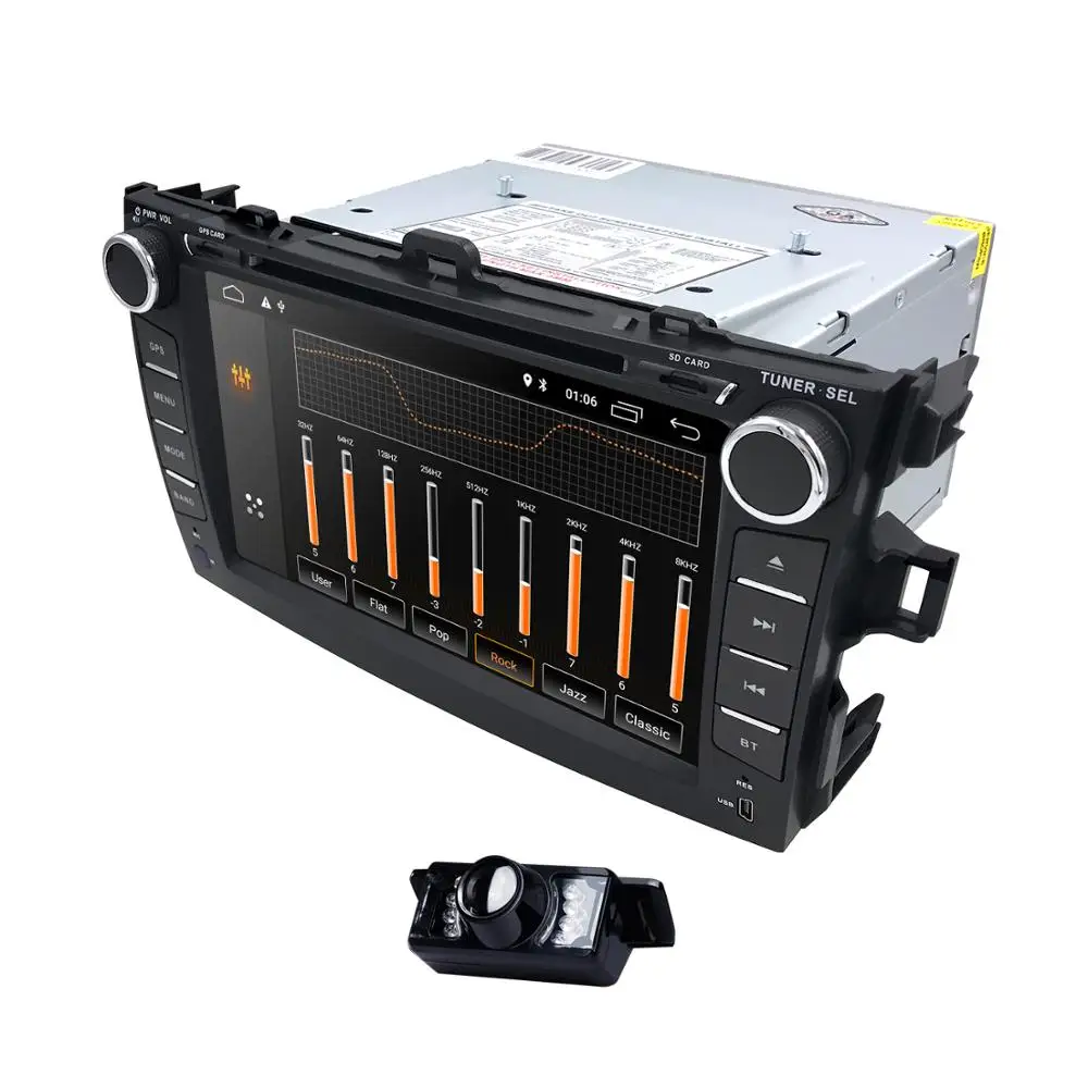 Flash Deal 7 Inch android 9.0 Car DVD Player For Toyota corolla 2007-2011 in-dash car radio with BT USB SD GPS DVR DAB obd Free Rear camera 4