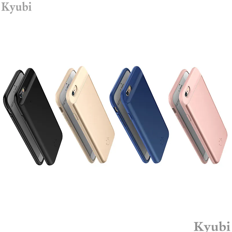 

7000mah high capapcity battery charger case for iphone 6 7 8 plus external portable wireless charging case for iphone 6 7 8 plus