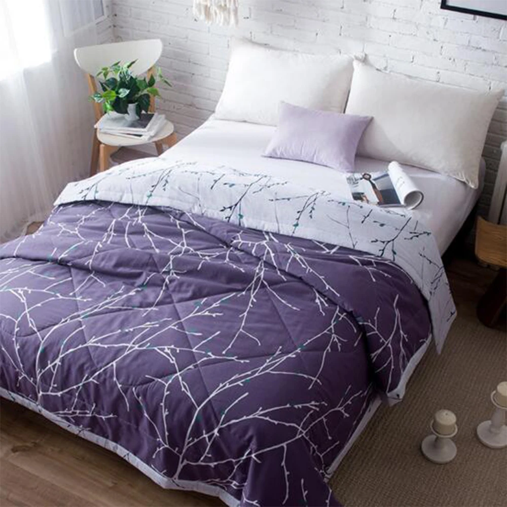 Printed Cotten Blankets Children Summer Quilts Soft American Cover