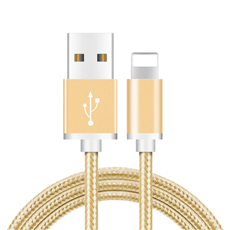 1 м, 2 м, 3 м, USB кабель для зарядки и передачи данных для iPhone 5, 5S, 8, 7, 6, 6S Plus, X, XR, XS Max, быстрая зарядка, USB кабель для синхронизации данных, зарядный кабель в оплетке