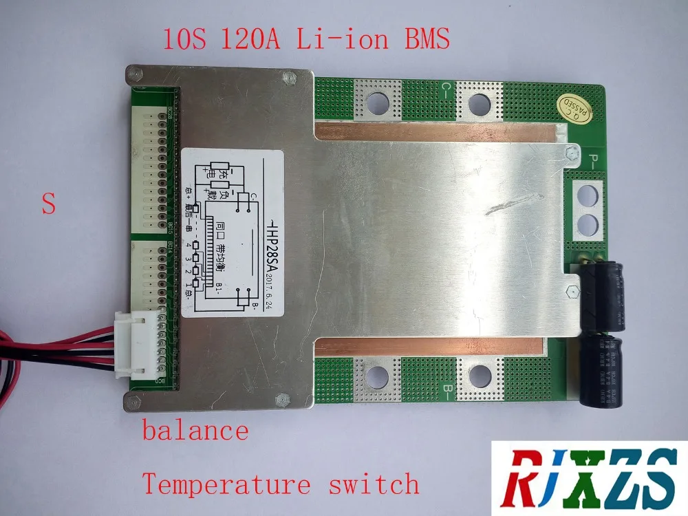 10S 120A версия S литий-полимерная lipo BMS/PCM/PCB плата защиты батареи для 10 пакетов 18650 литий-ионный аккумулятор с балансом