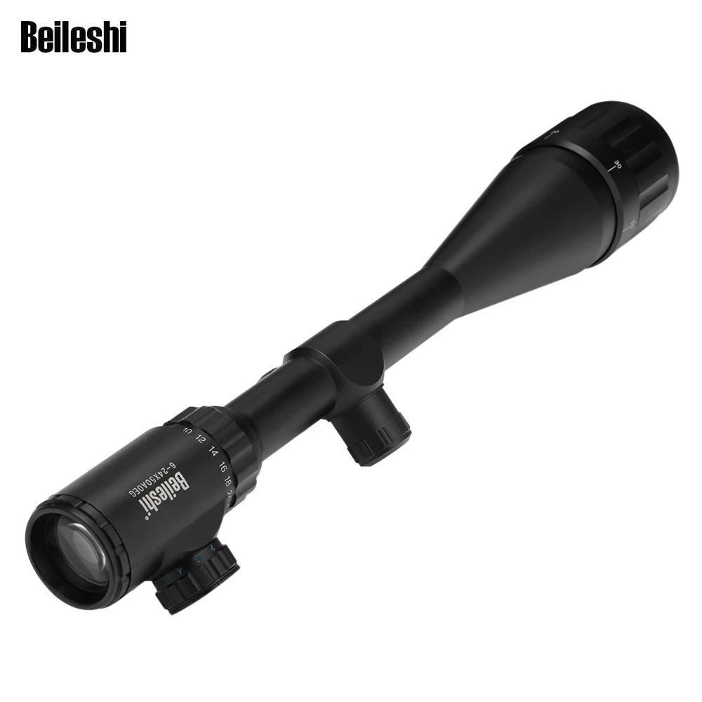 

Beileshi 6 - 24X 50mm Adjustable Tactical Riflescope Illuminated Reticle Optical Sight Scope For Shotgun Hunting Wild Telescope