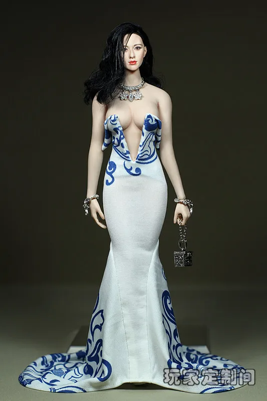 1/6 scale action figure doll clothes accessories dress for PHICEN