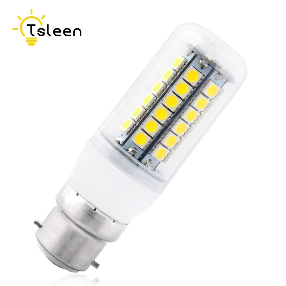 TSLEEN светодиодная кукурузная лампа E27 E14 B22 G9 светодиодные лампы AC 220 V 9 Вт 11 Вт 12 Вт 13 Вт 15 Вт SMD 5050 светильник-прожектор светодиодный налобный фонарь лампы в форме свечи люстра