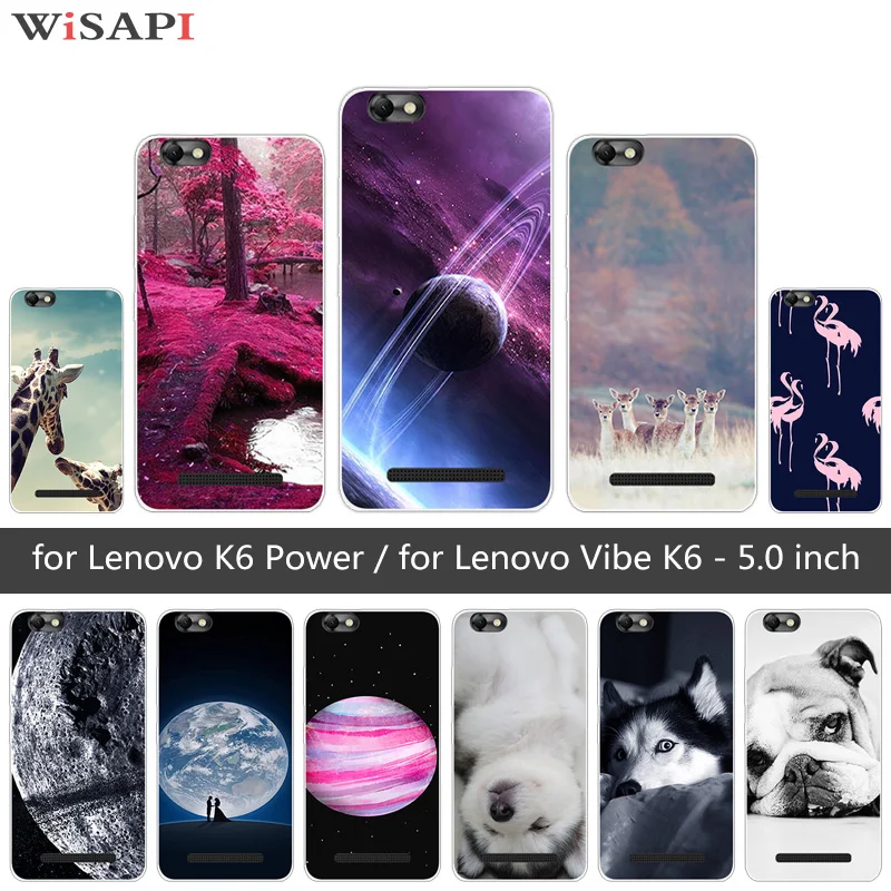 Чехлы для Lenovo K6 Silcone Vibe Power чехлы 5 0 &quot роскошный мягкий чехол из ТПУ телефонов Doggy |