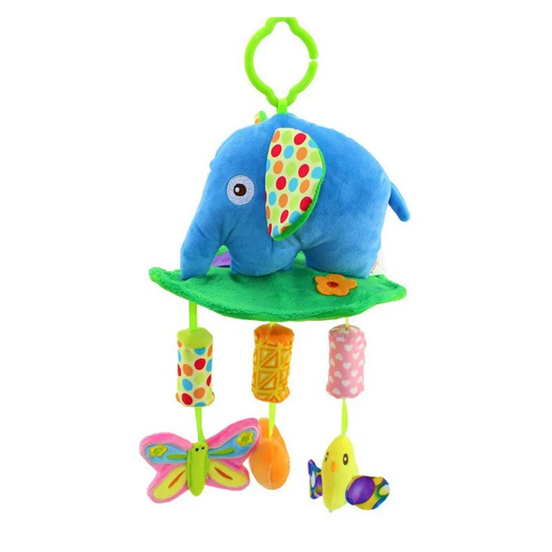 

Baby montessori Rattles Baby Musical Star Projector Hanging Bell Crib Rattle Toy Music Light Flash Bed Ring Owl Elephant Fish