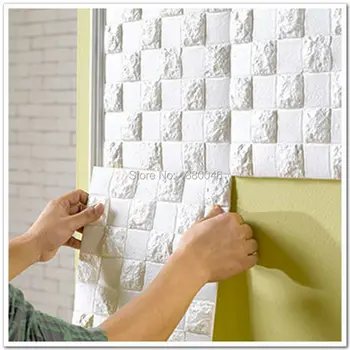 

Brand 18Square feet PE Foam 3D Plate Flexiable Brick 3d wall panel decorative 3d wall panels wall panel wallpaper 10pcs 58*29cm