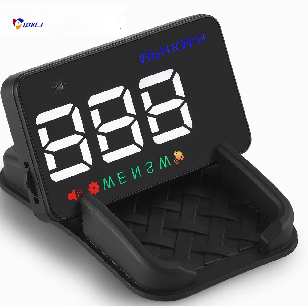 

New arrival A5 3.5 inch GPS HUD Head up Display Vehicle alarm security stystem vs OBDII car windshield project driving