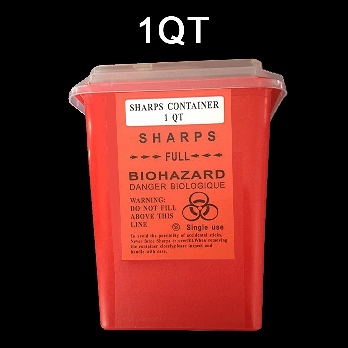 Buy New Arrival 1L Tattoo Sharps Container Biohazard