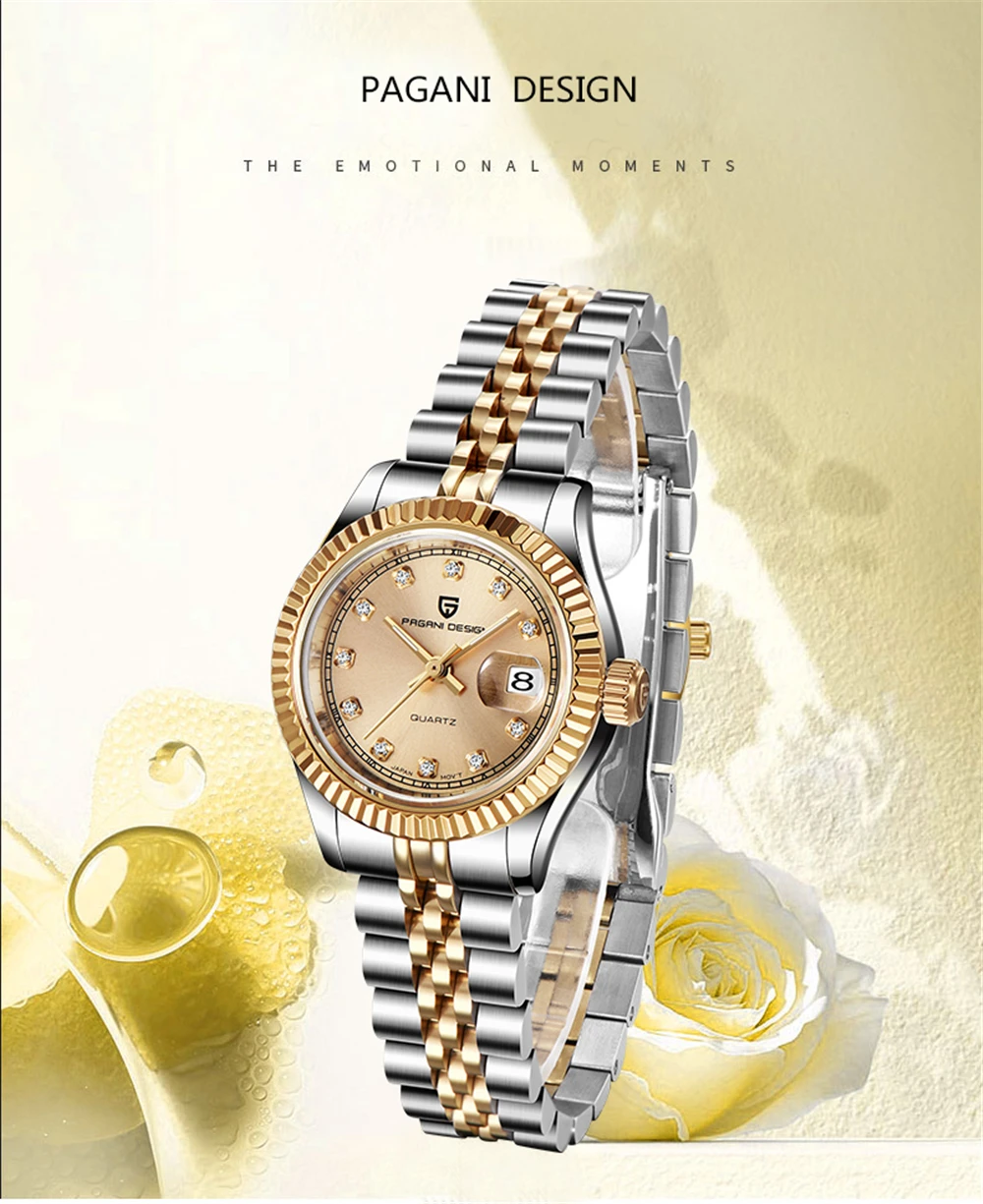 PAGANI Дизайн новые женские часы лучший бренд класса люкс модные женские часы из нержавеющей стали водонепроницаемые спортивные часы Relogio Feminino