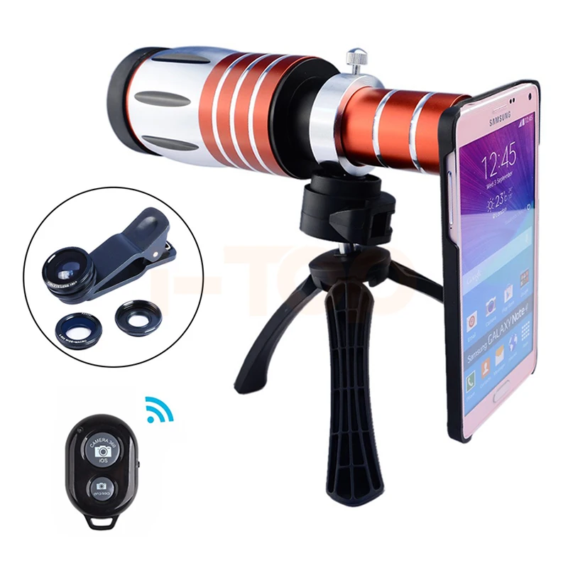 2017 50X Металл телефото зум Lentes для iPhone 7 6 S плюс 5 5S se 4 4S Samsung Fisheye широкий формат макро