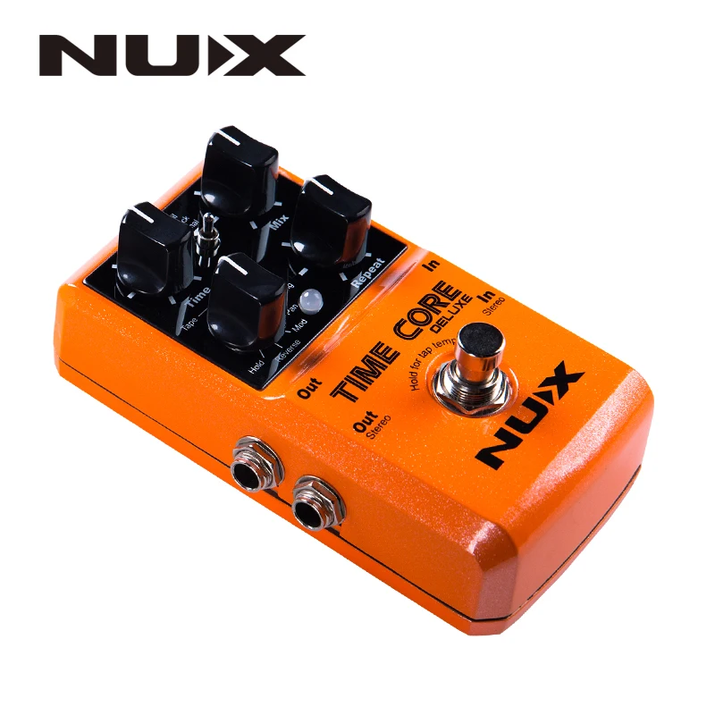 NUX Time Core Deluxe педаль с задержкой гитарный эффект педаль с петельным замком тон True Bypass режим обновления с педалью и выбирает