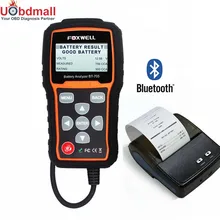 FOXWELL BT705 12 V Autobatterie Analyzer & 24 V Hochleistungs-lkw-batterie Tester Überprüfen Gesundheit mit Bluetooth drucker