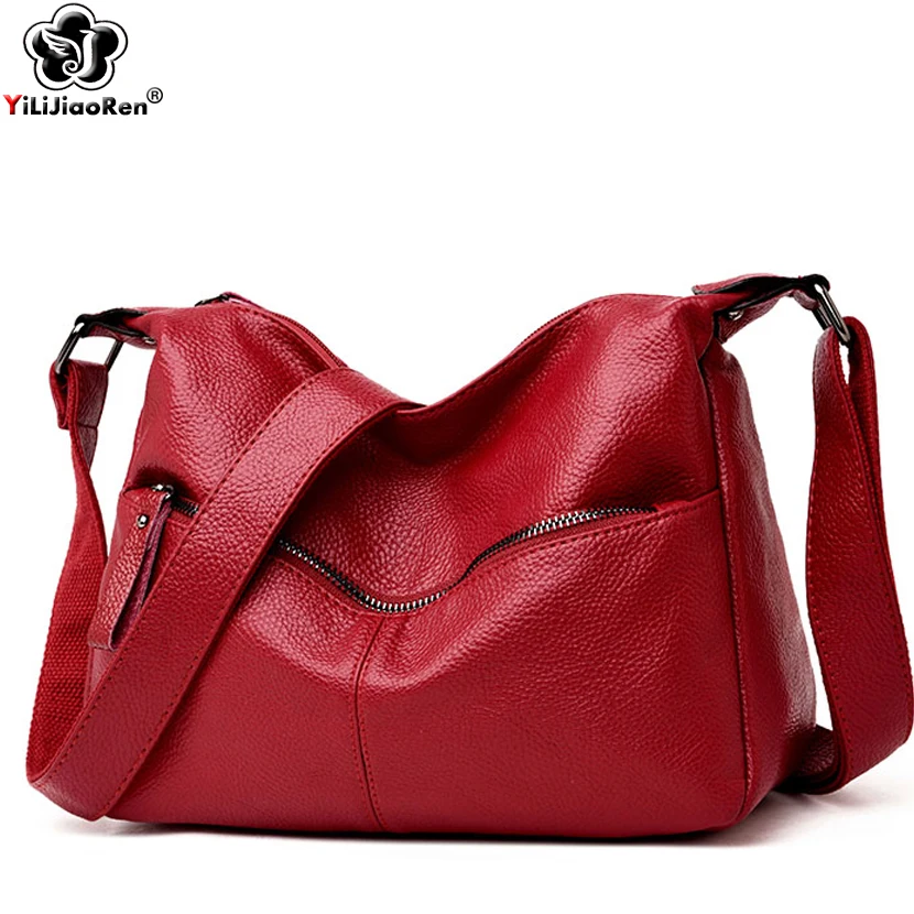 

Luxury Handbags Women Shoulder Bag Large Tote Bags Hobo Soft Leather Ladies Crossbody Messenger Bag for Women 2019 Sac A Main